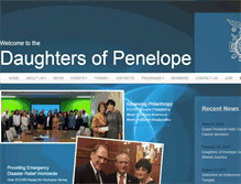 Tablet Screenshot of daughtersofpenelope.org